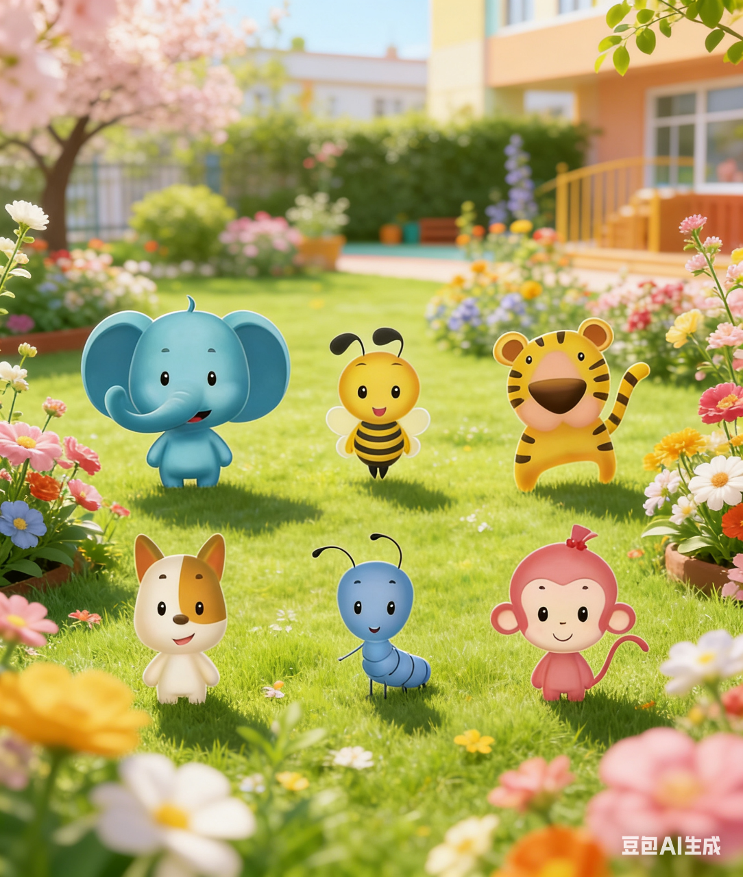 春天里的吉祥物派对