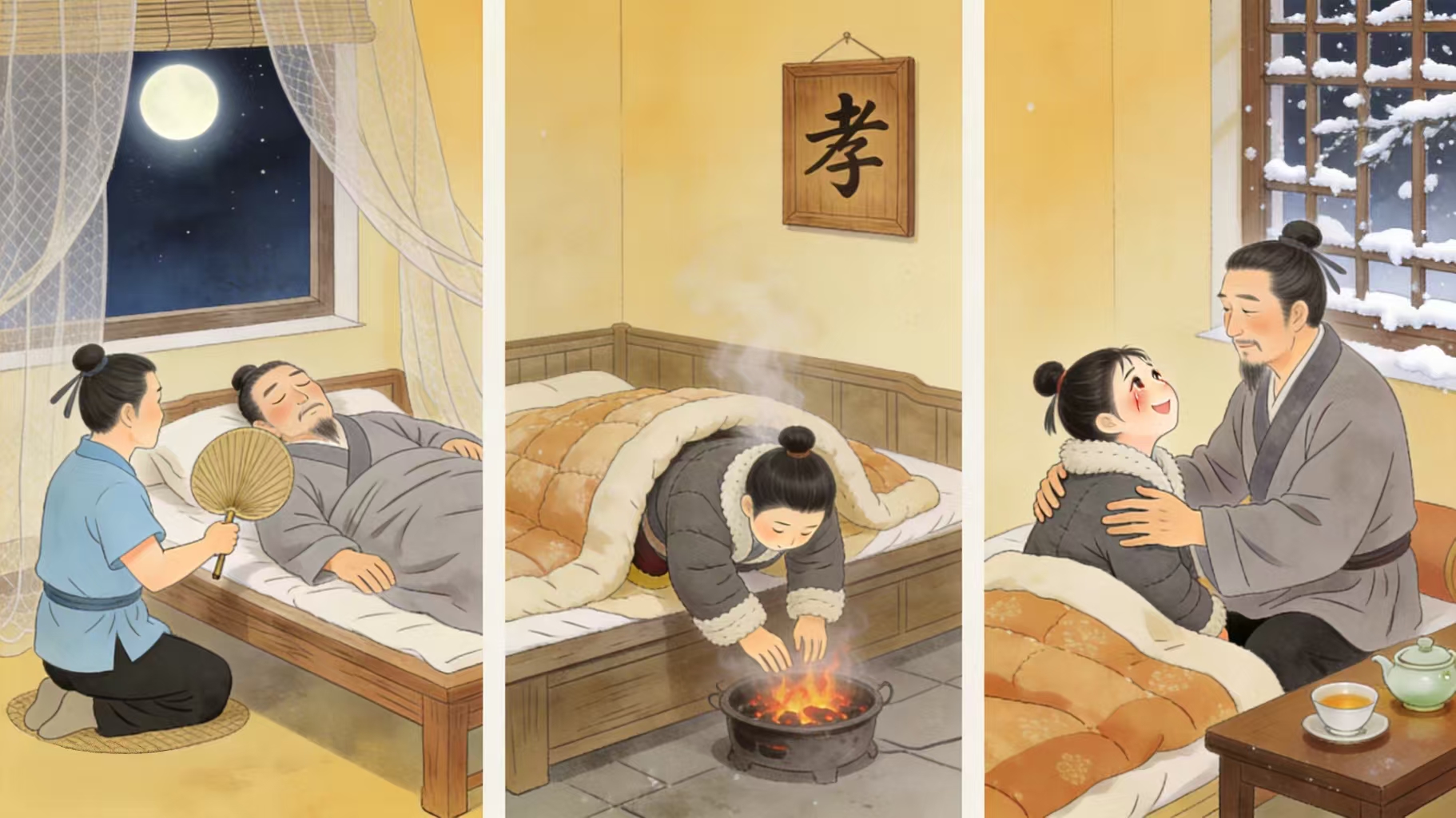 弟子规小故事--黄香温席